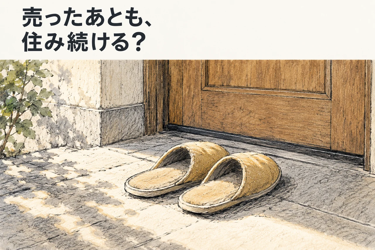 「売ったあとも、住み続ける?」という文字表紙